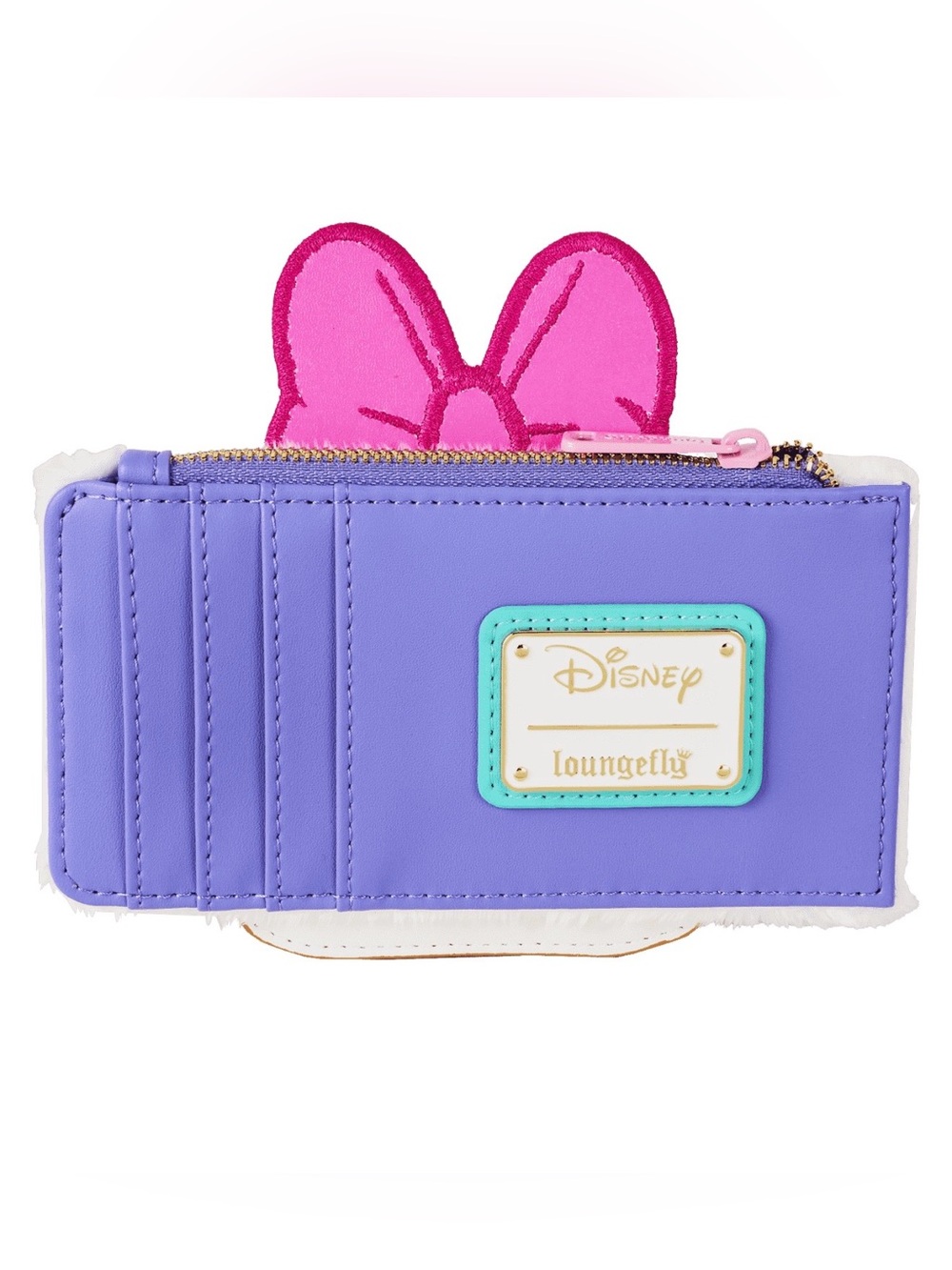 Loungefly Daisy Duck 85th Anniversary Sequin Plush Cosplay Large Card Holder - Picture 2 of 6
